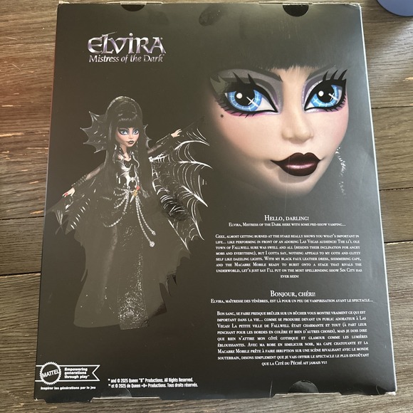 Monster High Doll Elvira Mistress Of The Dark Skullector Exclusive Doll New 2025 - Picture 6 of 9